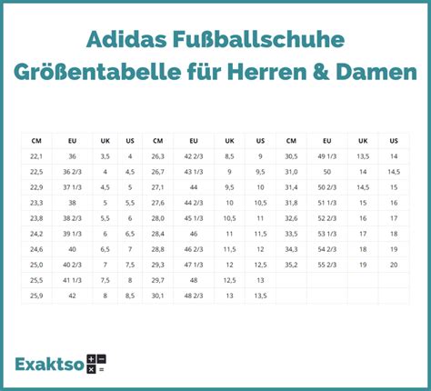 adidas fußballschuhe wie viel größer|adidas größen tabelle 2022.